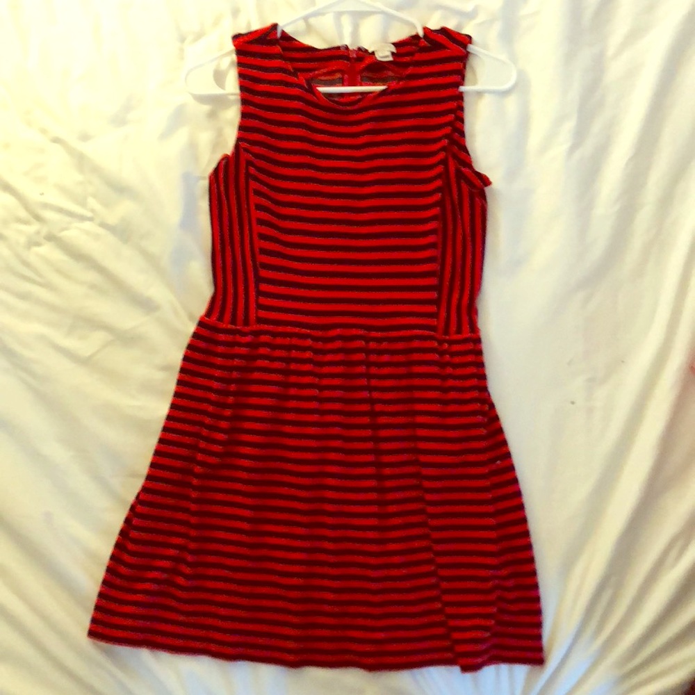 Navy and Red jCrew Mini Dress